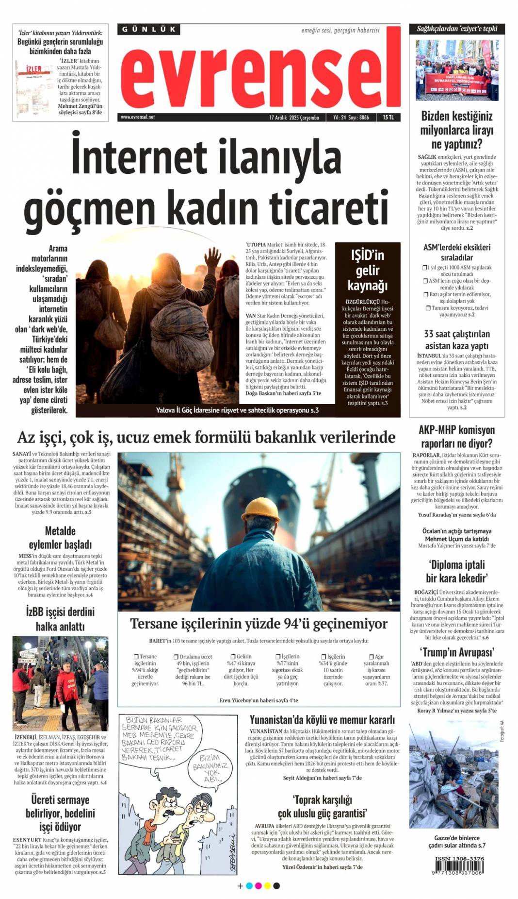 Güllü'nün cinayetinde miras kuşkusu: 17 Aralık 2025 Çarşamba, güncel gazete manşetleri... 15