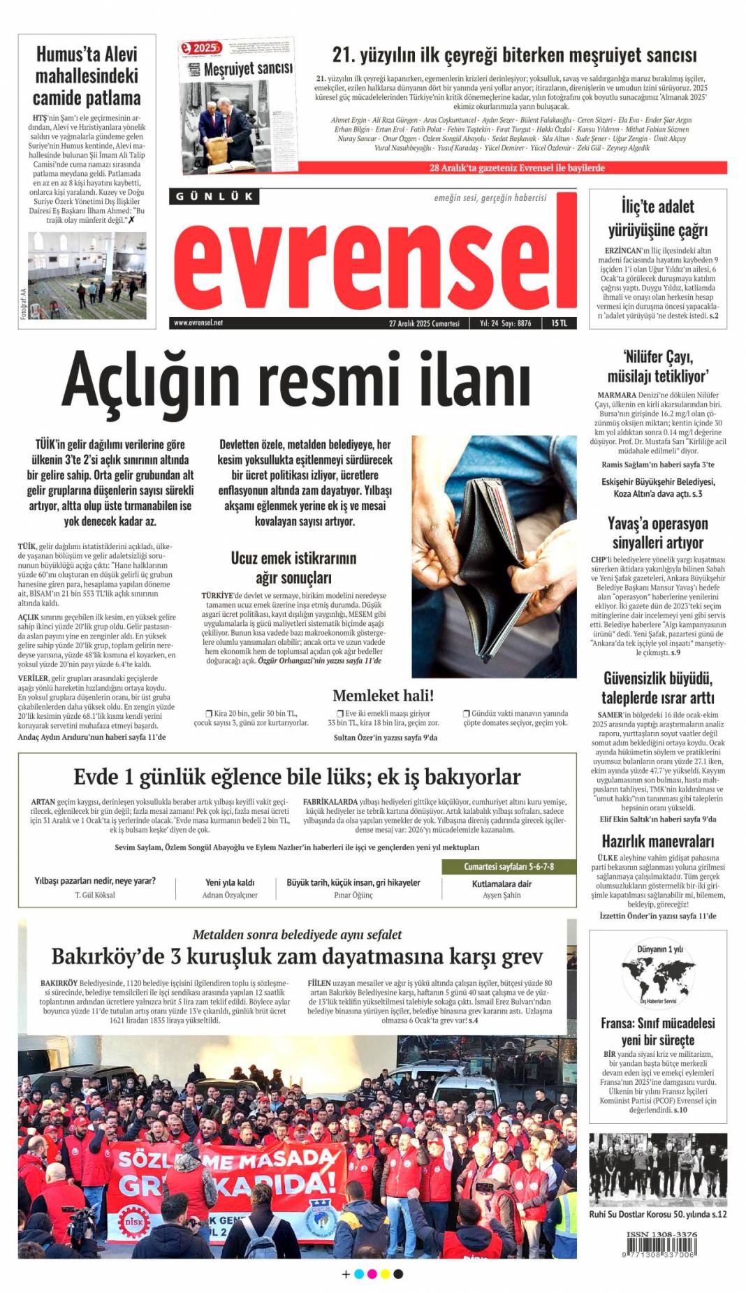 4-1'lik o maçta bahis gölgesi: 27 Aralık 2025 Cumartesi güncel gazete manşetleri 11