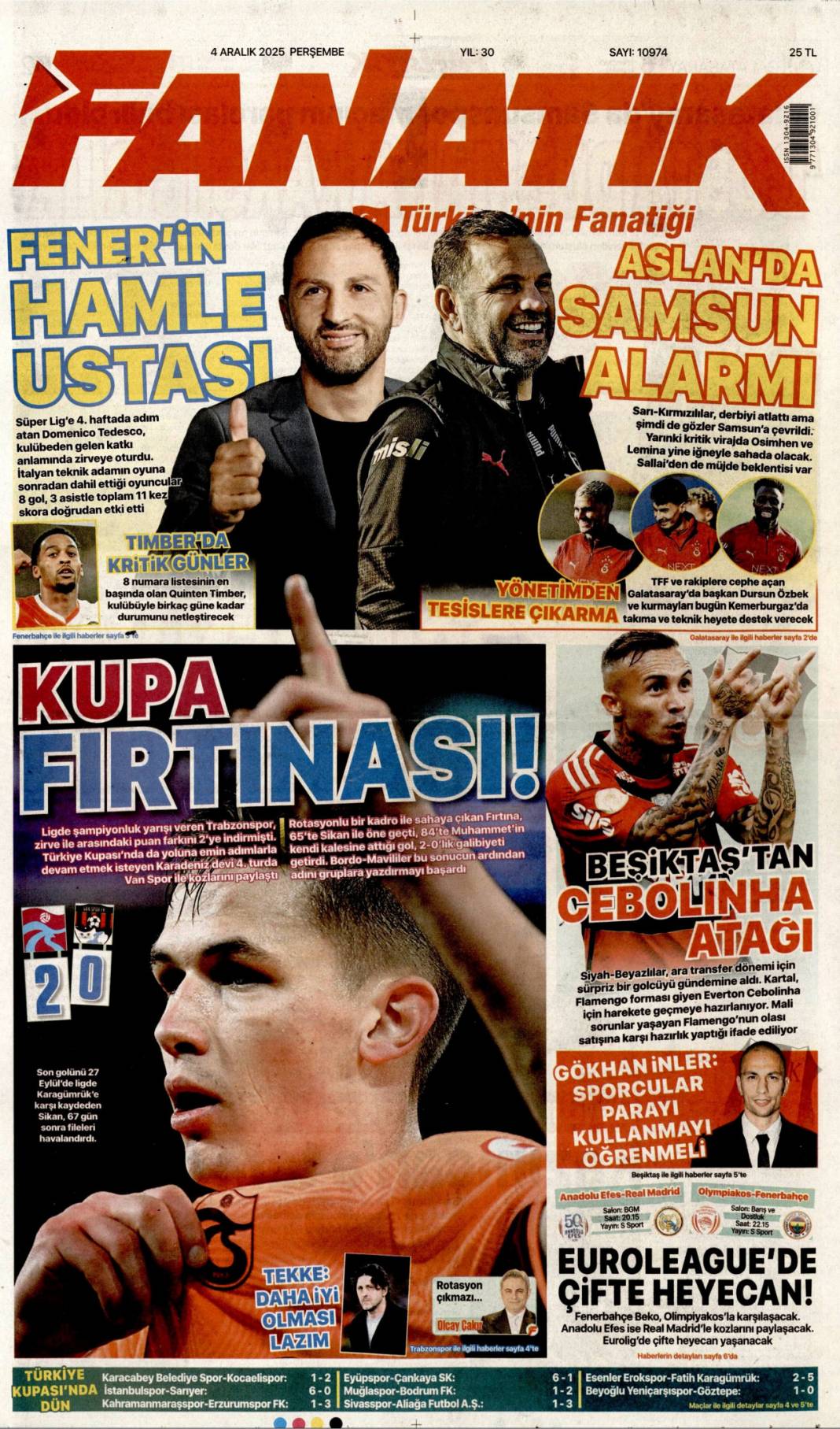 Özel aynaya bak, celladı görürsün: 4 Aralık 2025 Perşembe güncel gazete manşetleri... 25