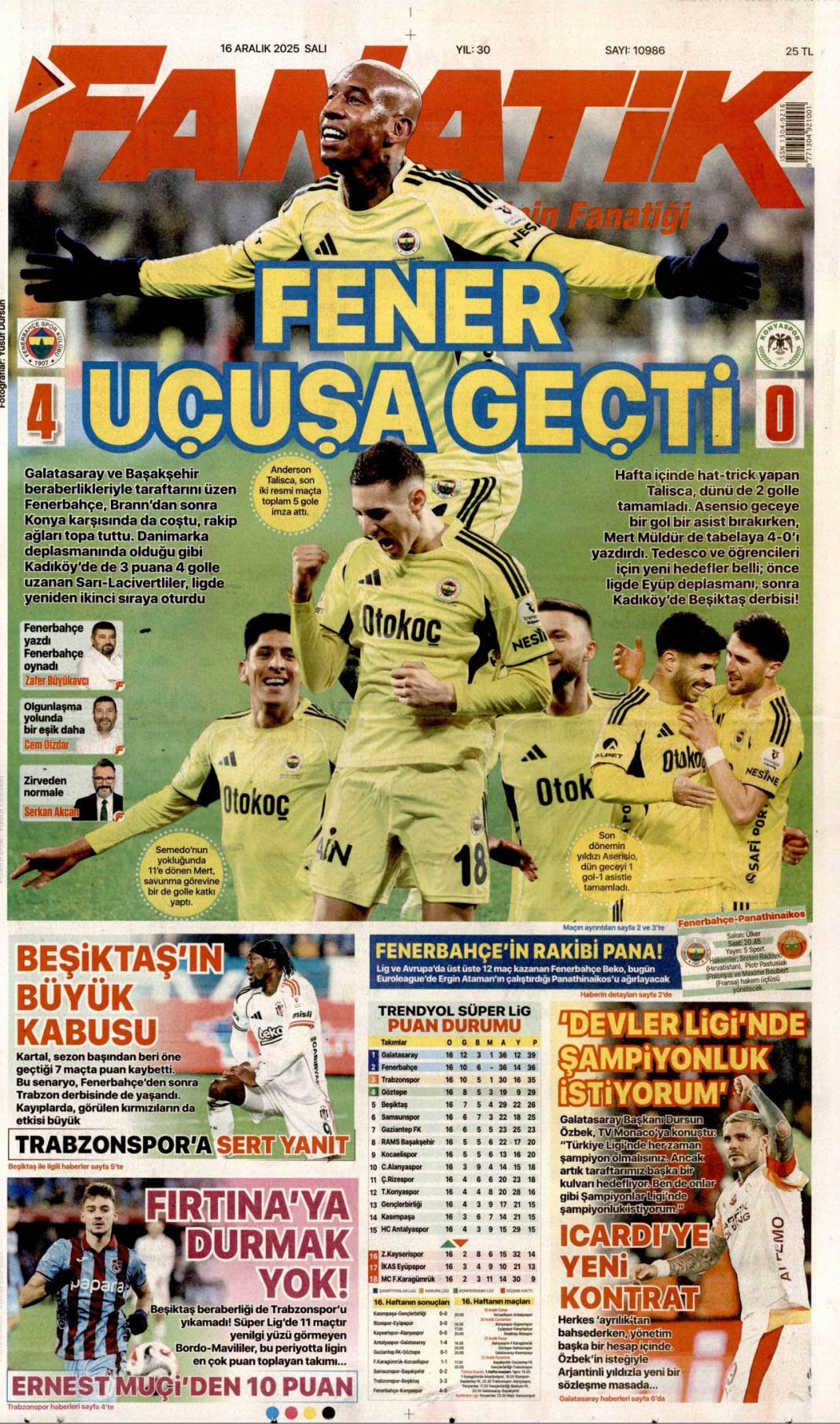 Kalpten bir veda: 16 Aralık 2025 Salı, gündeme dair konularla gazete manşetleri... 28