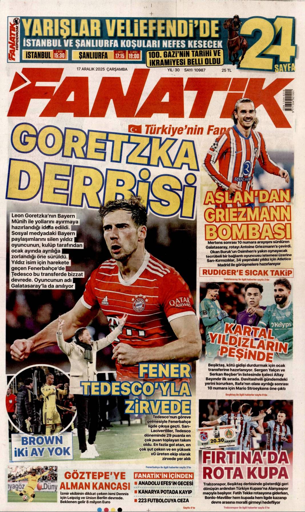 Güllü'nün cinayetinde miras kuşkusu: 17 Aralık 2025 Çarşamba, güncel gazete manşetleri... 26