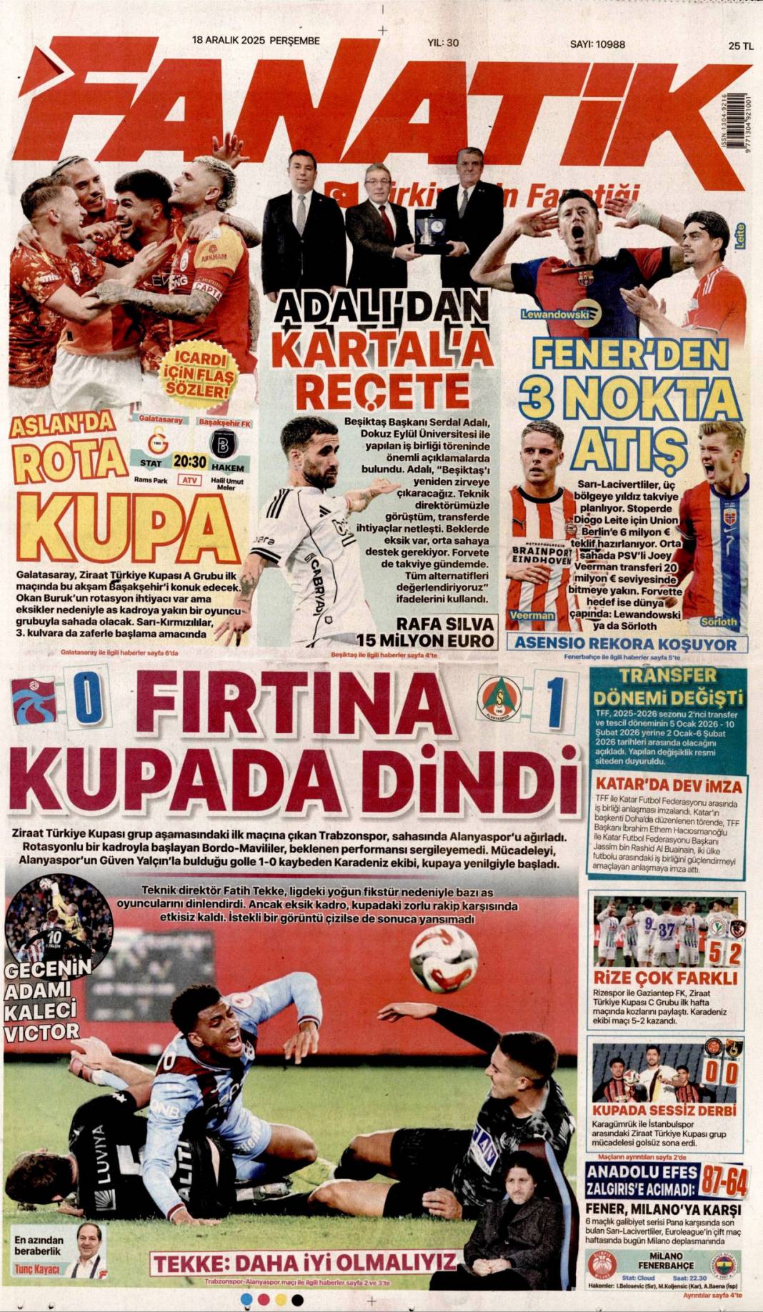 İşgalcinin Türk korkusu: 18 Aralık 2025 Perşembe, güncel gazete manşetleri... 25