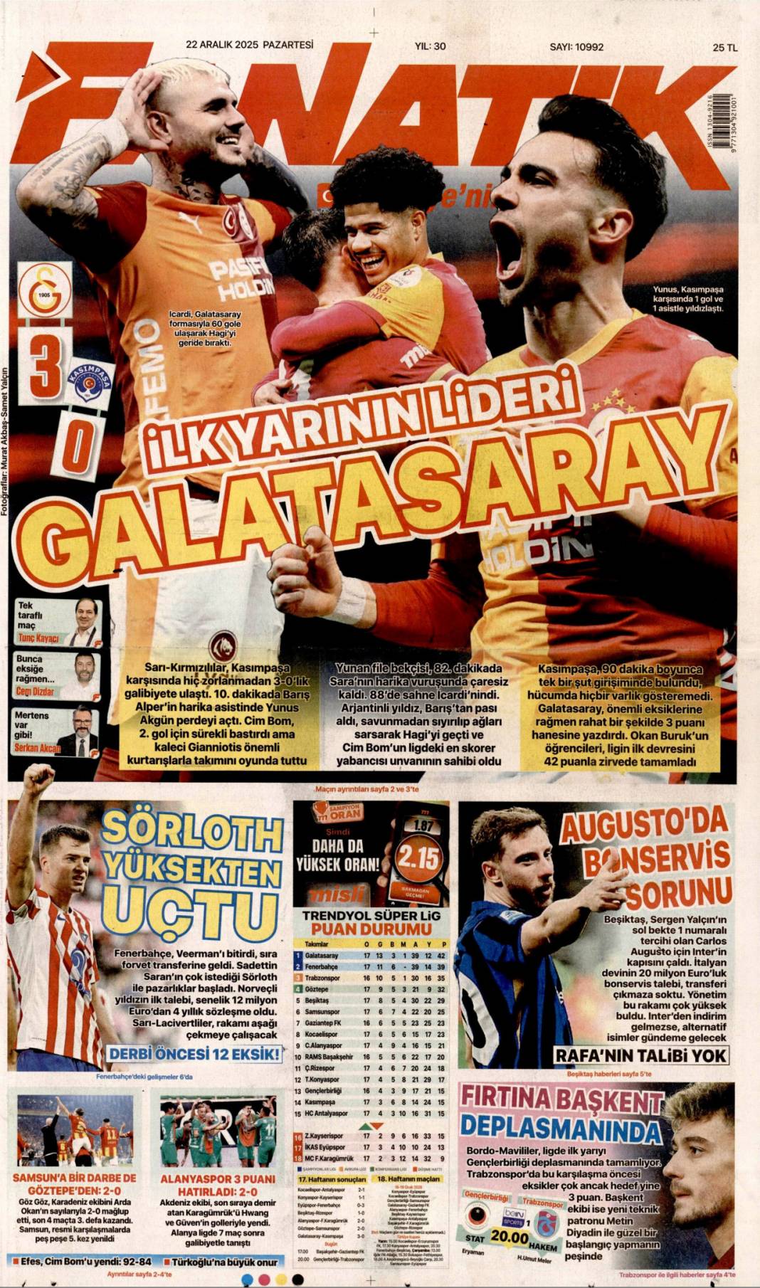 Dar ve sabit gelirli 2026'da güçlenecek: 22 Aralık 2025 Pazartesi, güncel gazete manşetleri... 27