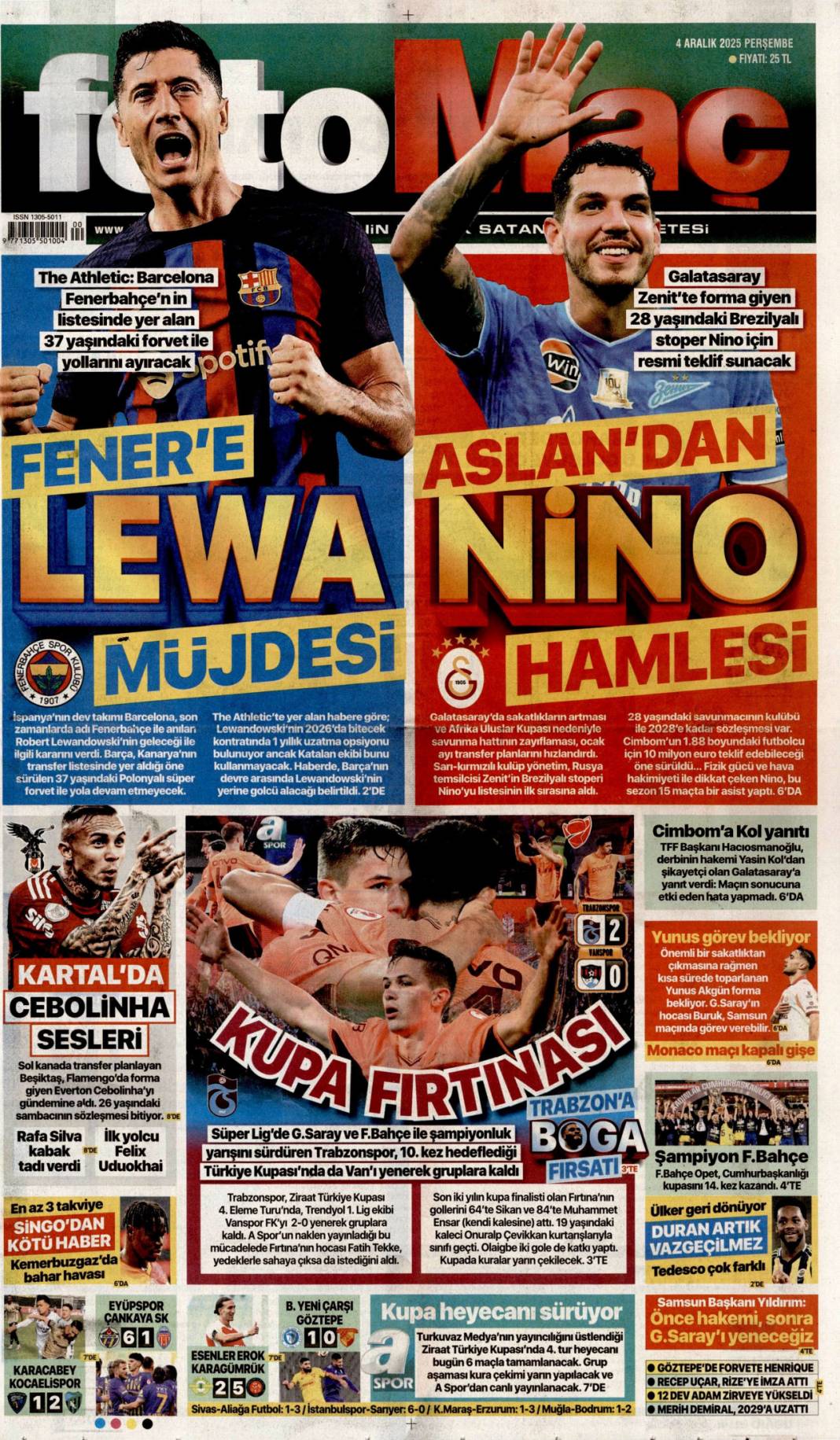 Özel aynaya bak, celladı görürsün: 4 Aralık 2025 Perşembe güncel gazete manşetleri... 26