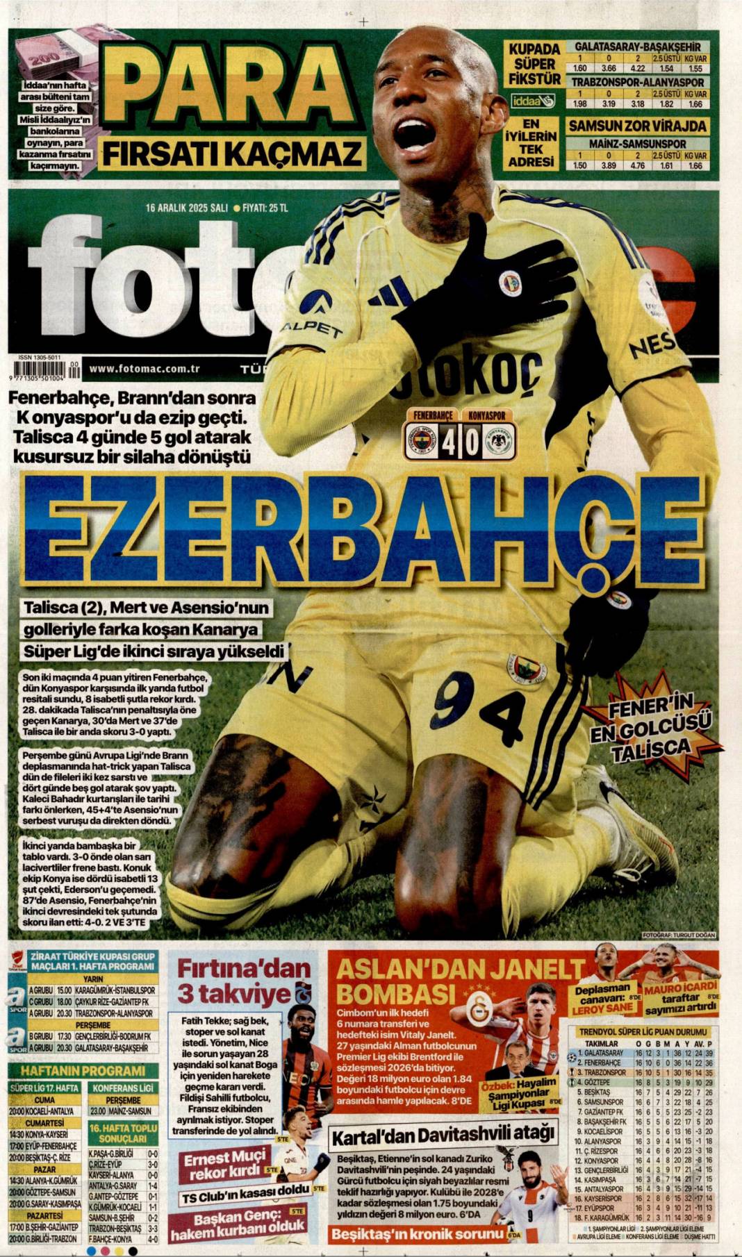 Kalpten bir veda: 16 Aralık 2025 Salı, gündeme dair konularla gazete manşetleri... 27