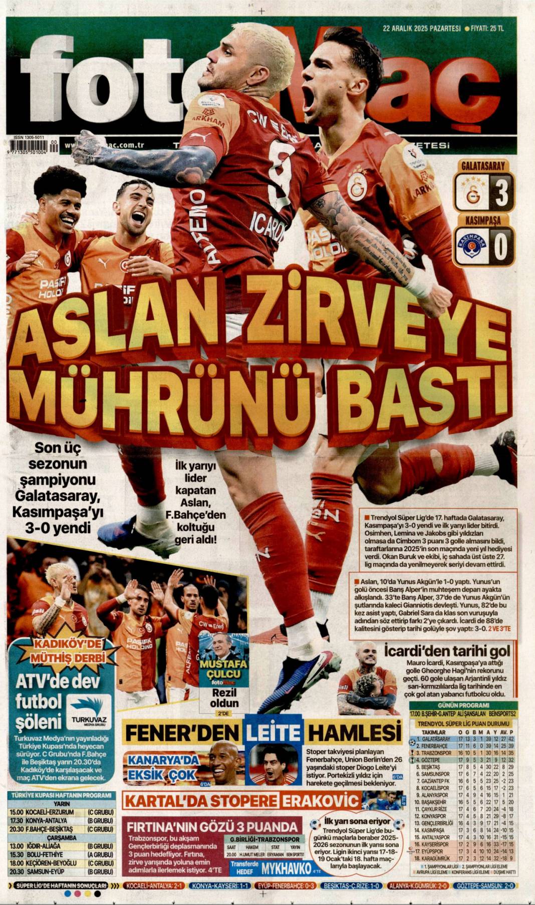 Dar ve sabit gelirli 2026'da güçlenecek: 22 Aralık 2025 Pazartesi, güncel gazete manşetleri... 26