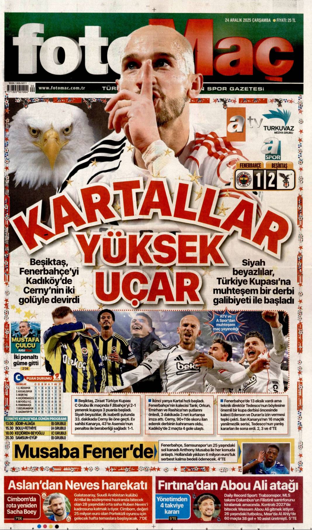 Karanlık yalının Garip mesajı: 24 Aralık 2025 Çarşamba güncel gazete manşetleri... 23