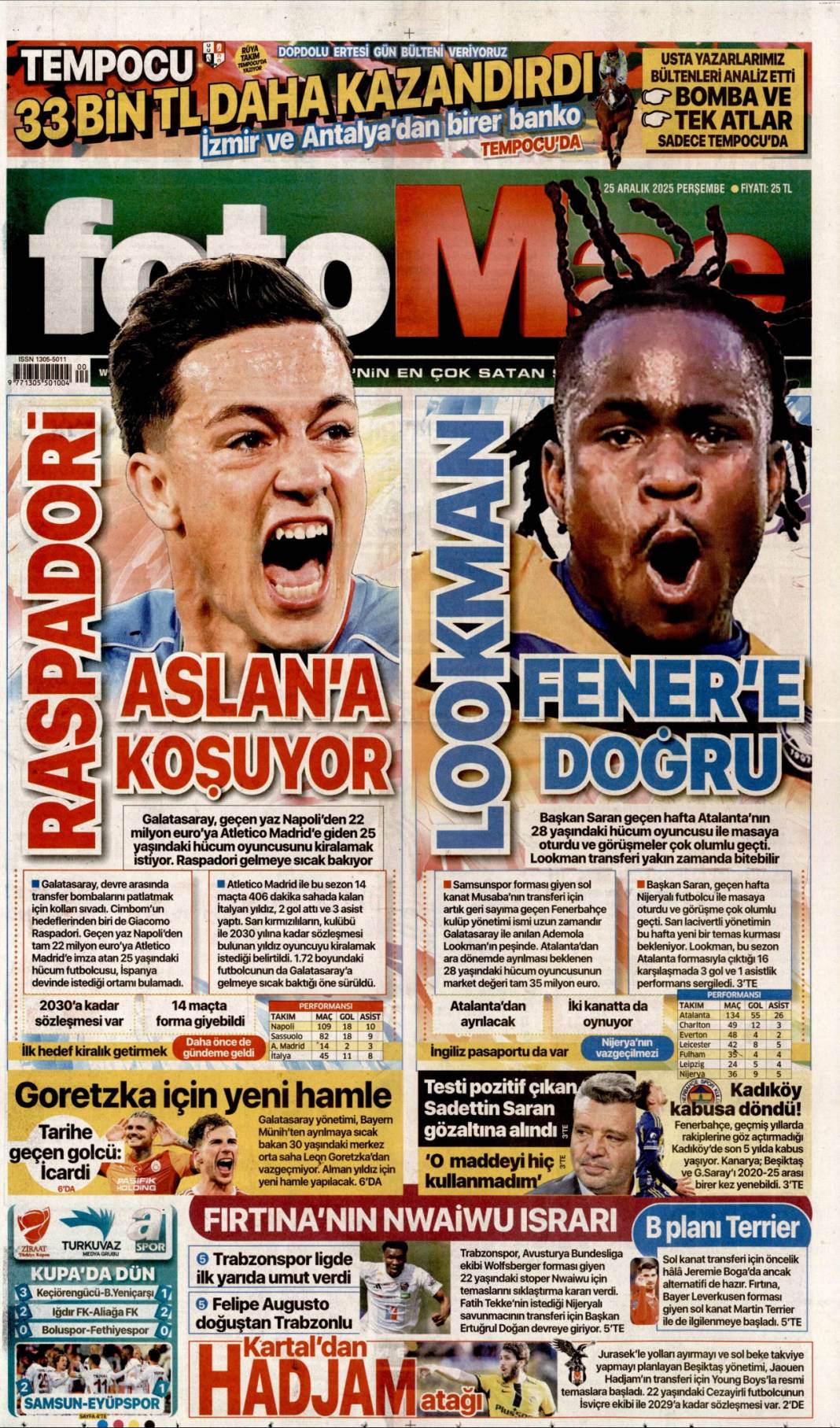 Ege ve Akdeniz'de hakkımızı yedirmeyiz: 25 Aralık 2025 Perşembe güncel gazete manşetleri 24