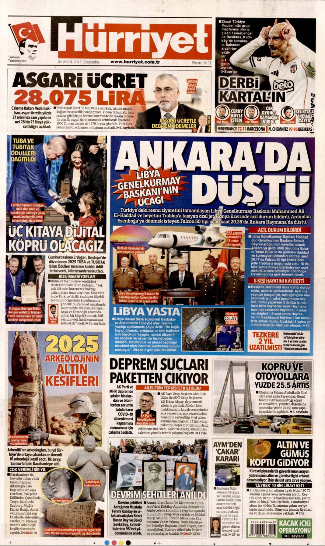 Karanlık yalının Garip mesajı: 24 Aralık 2025 Çarşamba güncel gazete manşetleri... 3