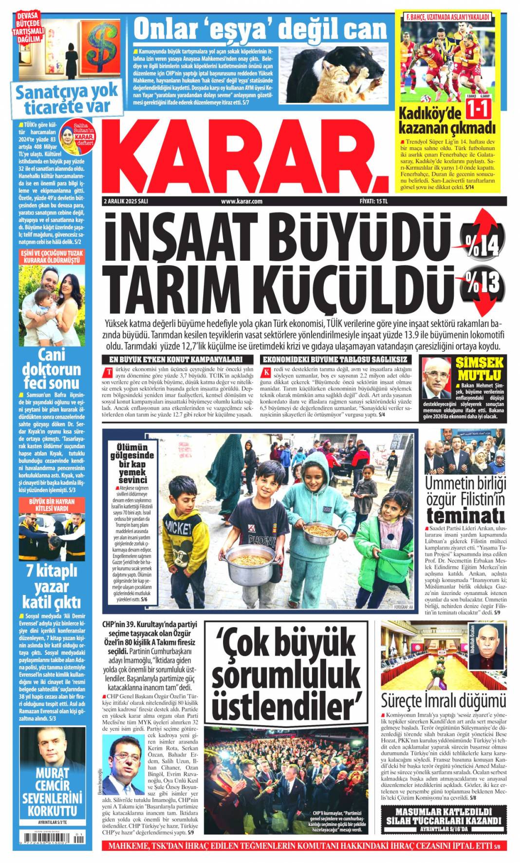 Topyekün kalkınma seferberliği: 2 Kasım 2025 Salı güncel gazete manşetleri... 21