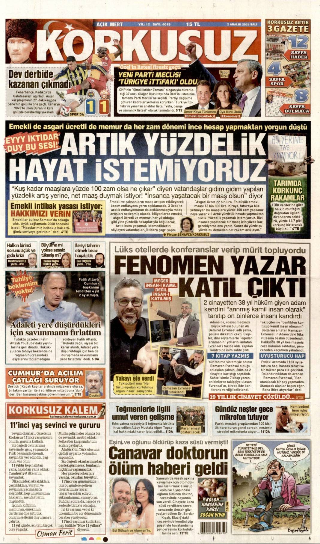 Topyekün kalkınma seferberliği: 2 Kasım 2025 Salı güncel gazete manşetleri... 6