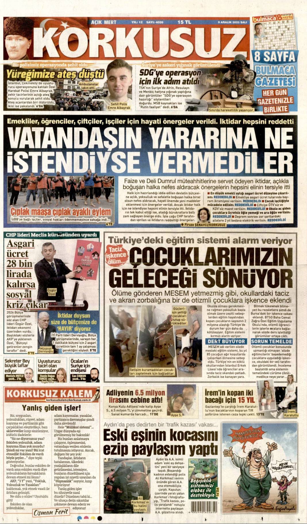 Ticaret hedefi 10 milyar dolar: 9 Aralık 2025 Salı, güncel gazete manşetleri... 17