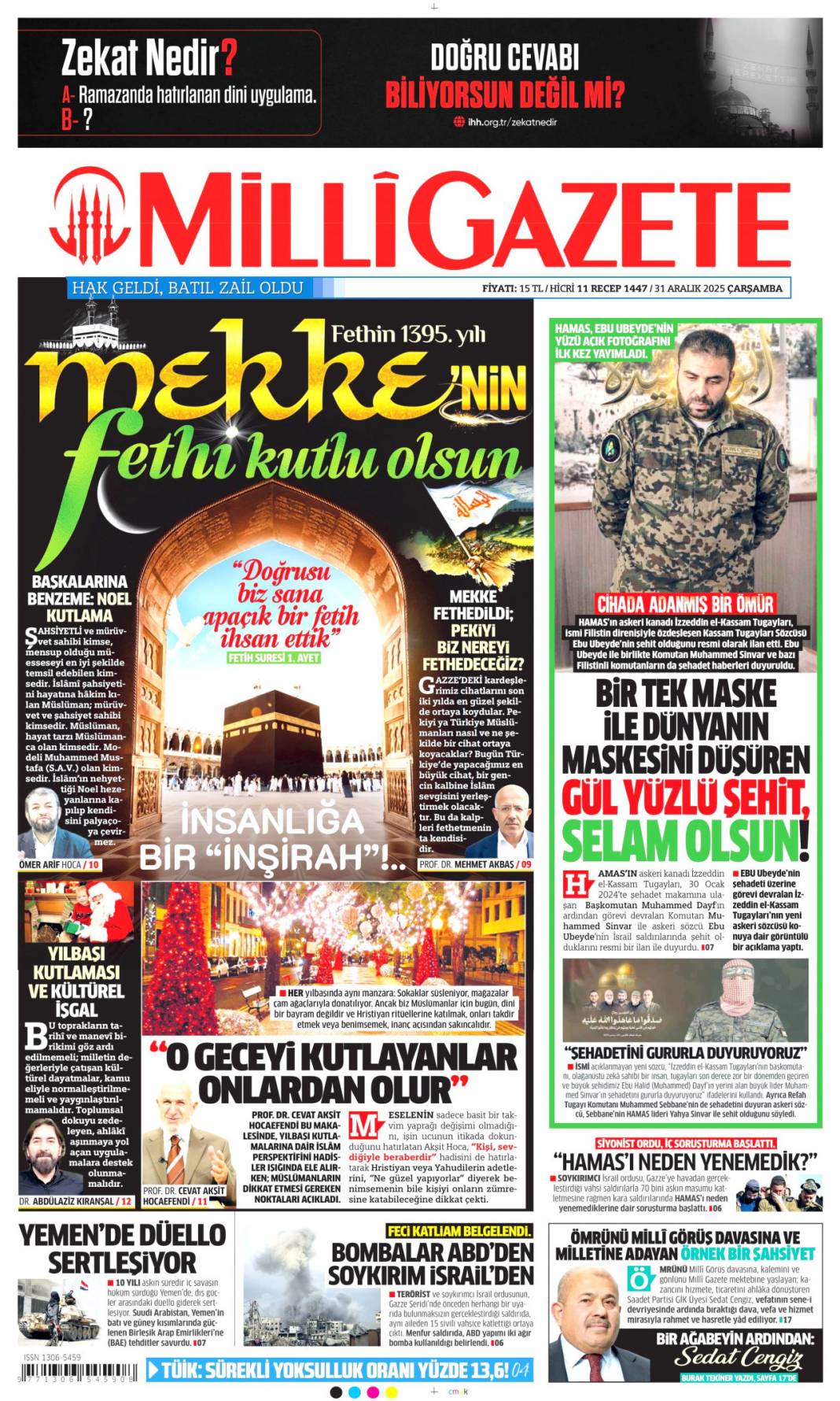 Büyük temizlik başladı: 31 Aralık 2025 Çarşamba güncel gazete manşetleri 25