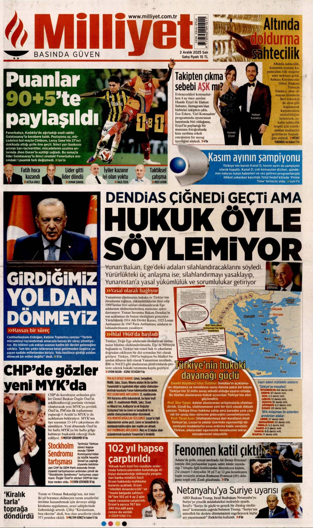 Topyekün kalkınma seferberliği: 2 Kasım 2025 Salı güncel gazete manşetleri... 5