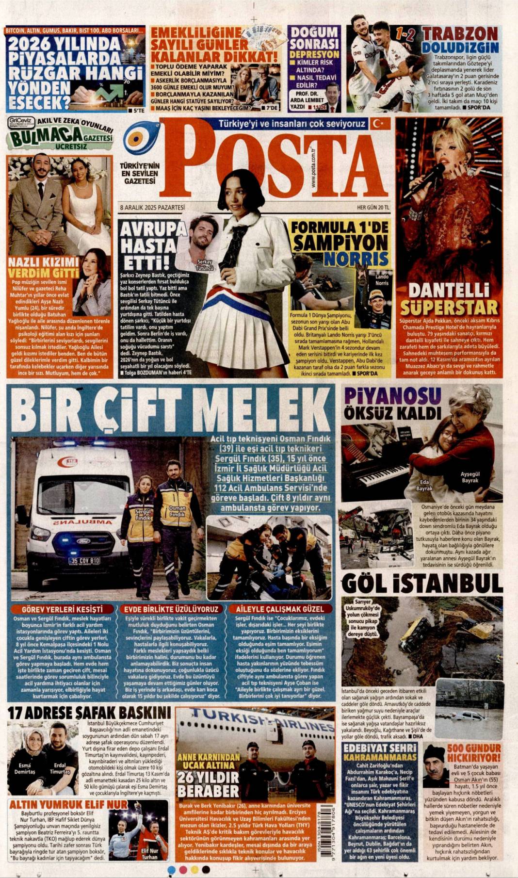 Klasik CHP zihniyeti: 8 Aralık 2025 Pazartesi güncel gazete manşetleri... 7