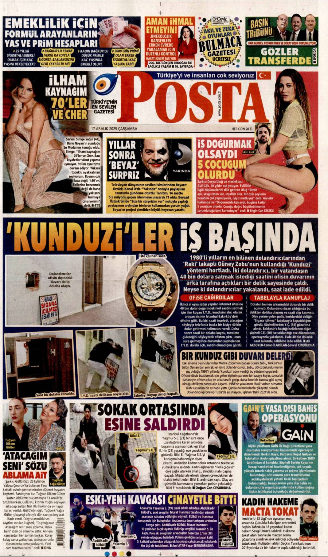 Güllü'nün cinayetinde miras kuşkusu: 17 Aralık 2025 Çarşamba, güncel gazete manşetleri... 9