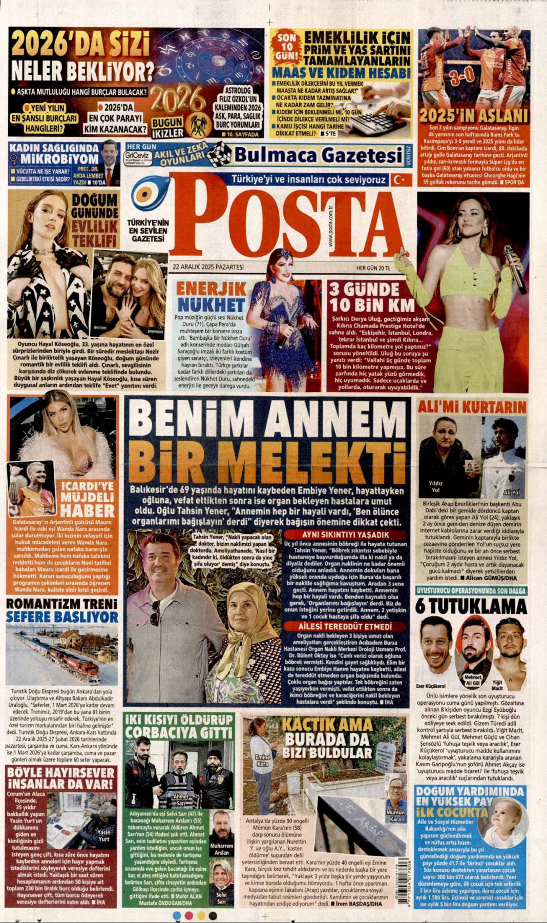 Dar ve sabit gelirli 2026'da güçlenecek: 22 Aralık 2025 Pazartesi, güncel gazete manşetleri... 19