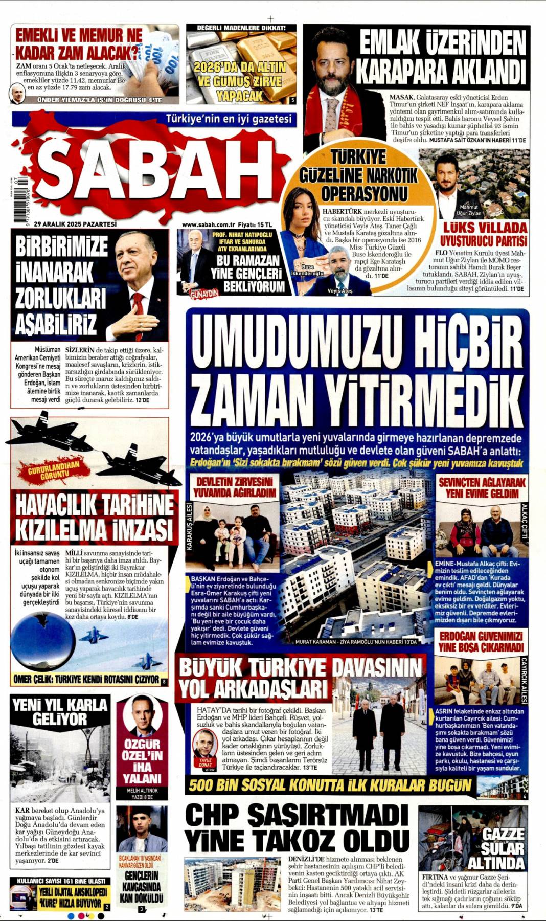 Her an savaşa hazır: 29 Aralık 2025 Pazartesi güncel gazete manşetleri 3