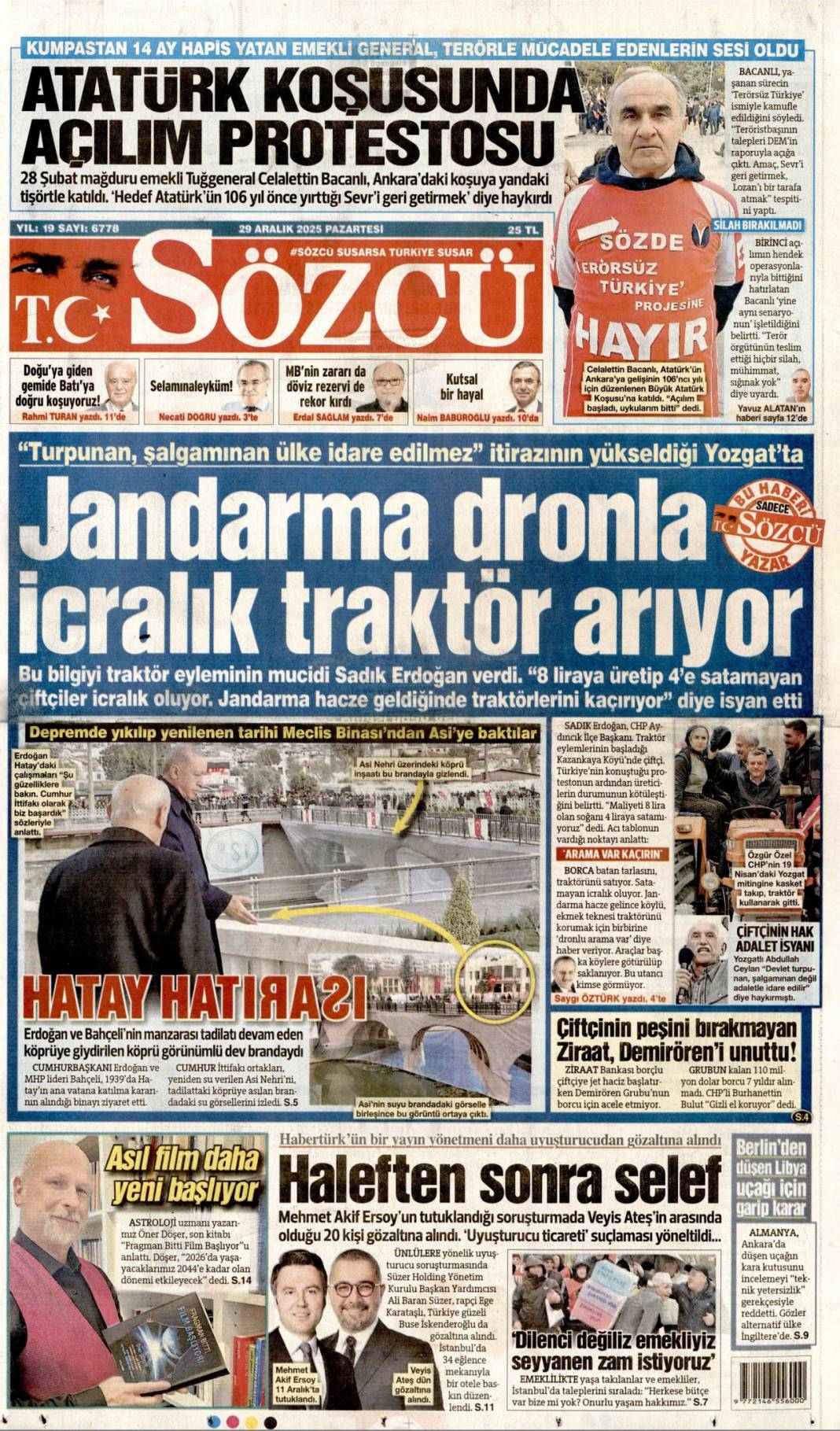 Her an savaşa hazır: 29 Aralık 2025 Pazartesi güncel gazete manşetleri 5