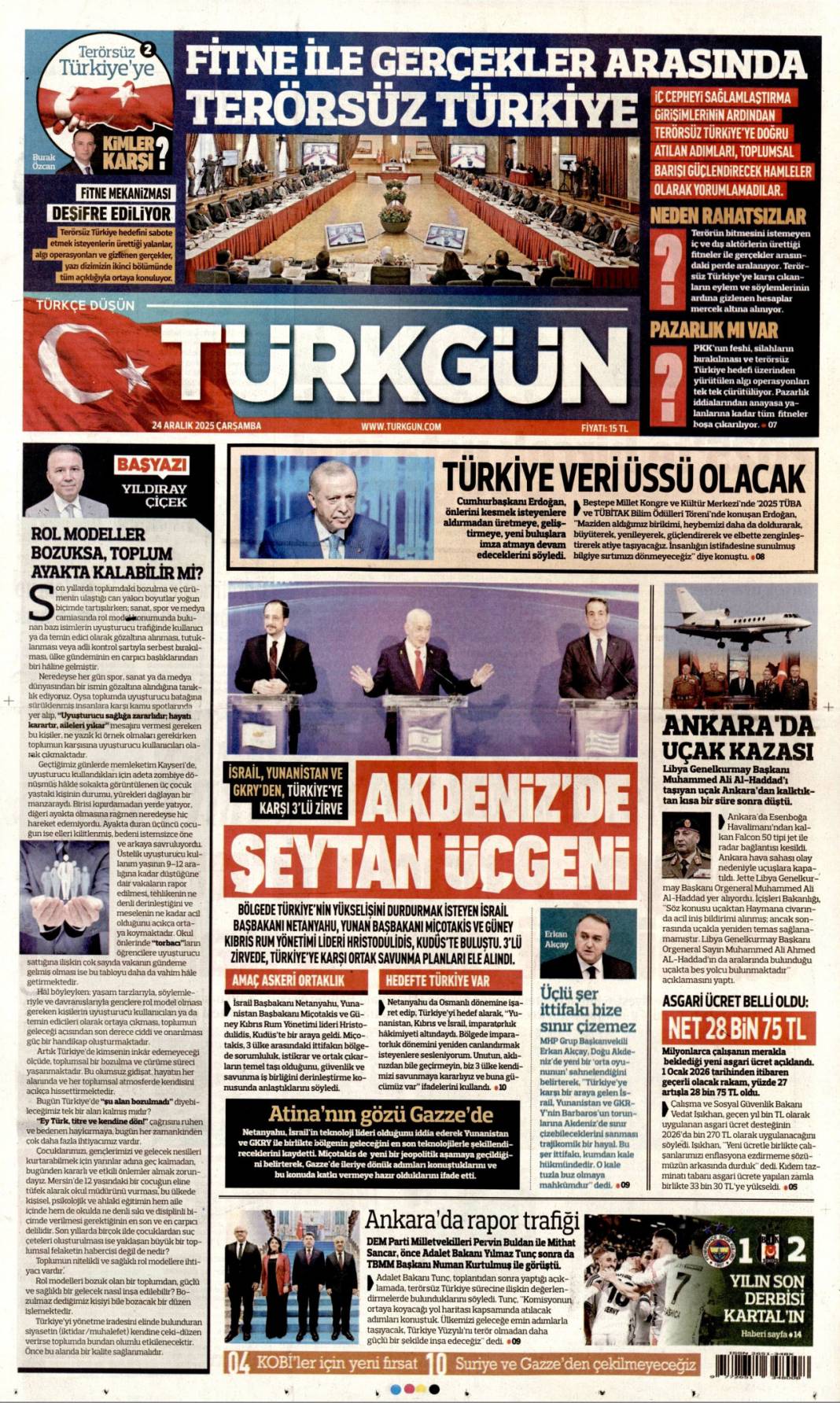 Karanlık yalının Garip mesajı: 24 Aralık 2025 Çarşamba güncel gazete manşetleri... 7