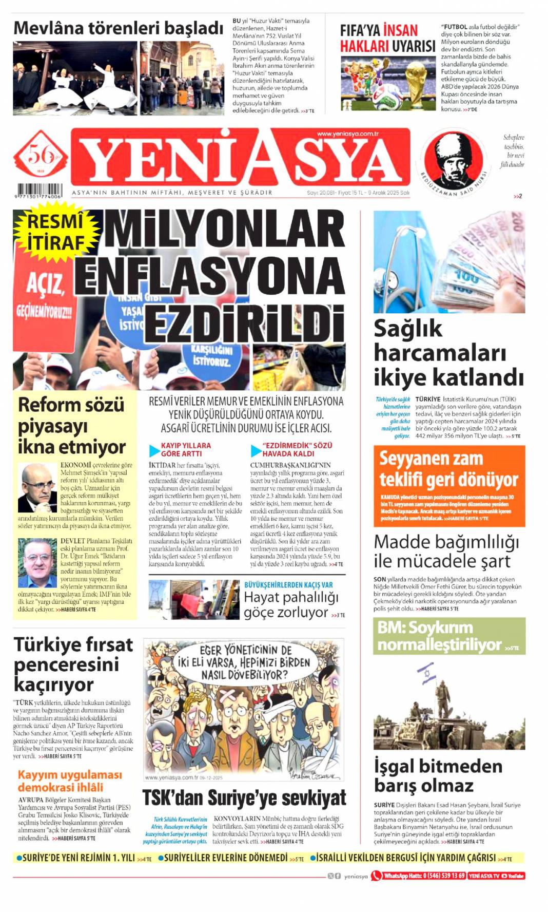 Ticaret hedefi 10 milyar dolar: 9 Aralık 2025 Salı, güncel gazete manşetleri... 23