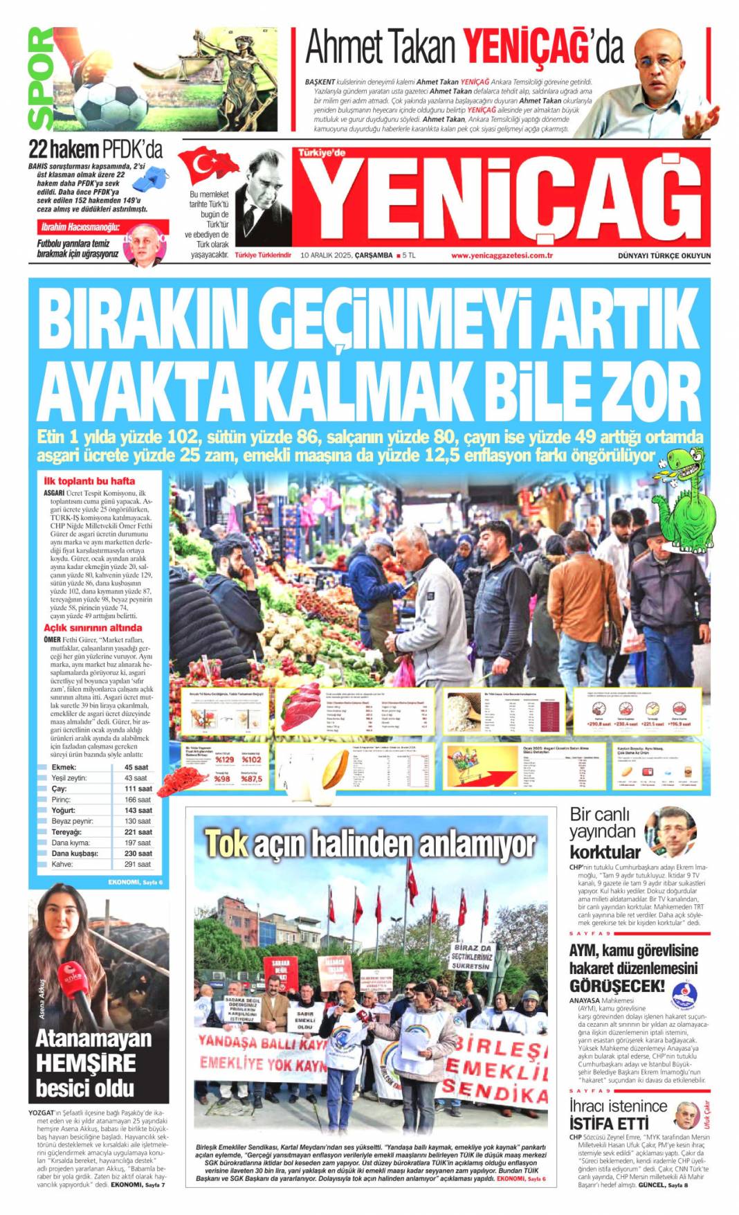 Suriye'den sonra Filistin'e de özgürlük: 10 Aralık 2025 Çarşamba, güncel gazete manşetleri... 10