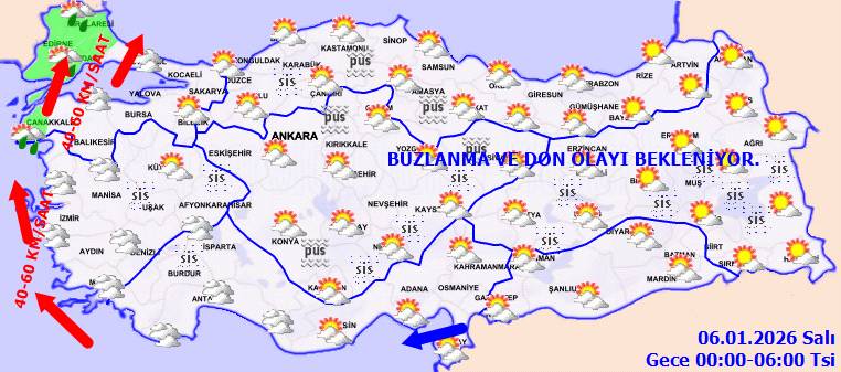 Meteoroloji'den uyarı: O bölgelerde, don, fırtına ve çığ tehlikesi! Bugün hava nasıl, Pazartesi hava nasıl olacak? 6