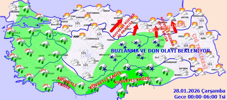 Meteoroloji uyardı: Sağanak yağış, soğuk hava ve don, o bölgelerde etkili olacak! Bugün hava nasıl, salı günü hava nasıl olacak? 5