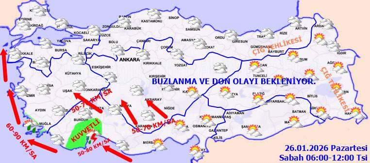 Meteoroloji uyardı: O bölgelerde sağanak yağış ve sel baskınlarına karşı dikkat! Bugün hava nasıl, Pazartesi hava nasıl olacak? 6