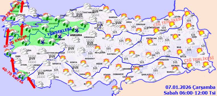 Meteoroloji uyardı: Kar fırtına ve soğuk hava geri mi geliyor? Bugün hava nasıl, Çarşamba günü hava nasıl olacak? 8