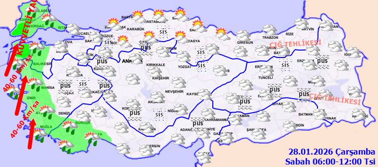 Kar mı geliyor? Bugün hava nasıl, Perşembe günü hava nasıl olacak? 7