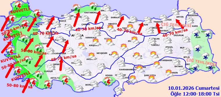 Meteoroloji o bölgelere dikkat çekti: Lapa lapa kar yağacak! Bugün hava nasıl, Cumartesi hava nasıl olacak? 11