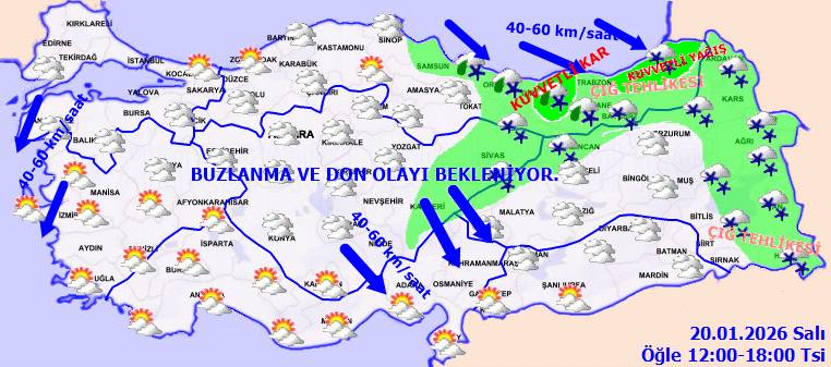 Meteoroloji uyardı: O bölgelerde yer yer kuvvetli olacak! Bugün hava nasıl, Salı günü hava nasıl olacak? 6