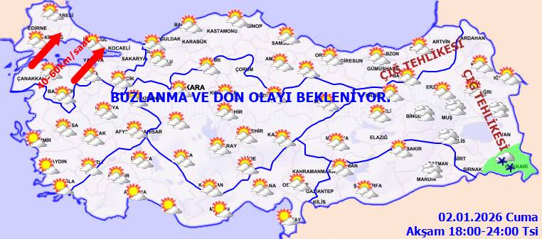 Meteoroji'den uyarı üstüne uyarı: Don ve buzlanmaya dikkat! Bugün hava nasıl, Pazartesi hava nasıl olacak? 12