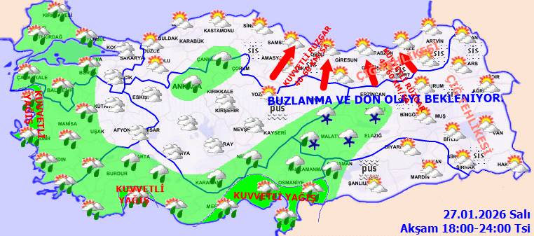 Meteoroloji uyardı: Sağanak yağış, soğuk hava ve don, o bölgelerde etkili olacak! Bugün hava nasıl, salı günü hava nasıl olacak? 10