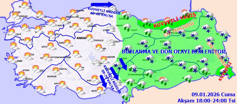 Meteoroloji tarih verdi: Kar bu sefer fena geliyor! Bugün hava nasıl, Cuma günü hava nasıl olacak? 10