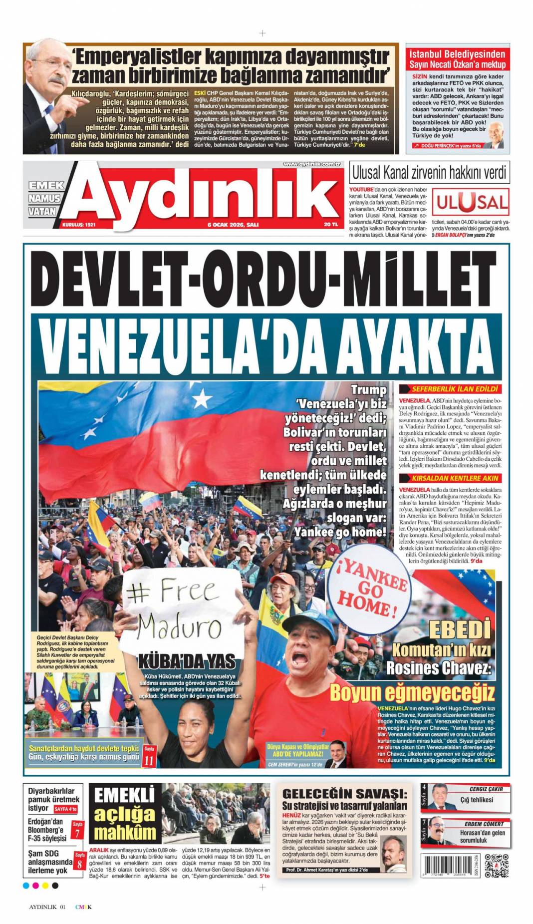 Vahşi Batı geri geldi: 6 Ocak 2026 Salı güncel gazete manşetleri 12