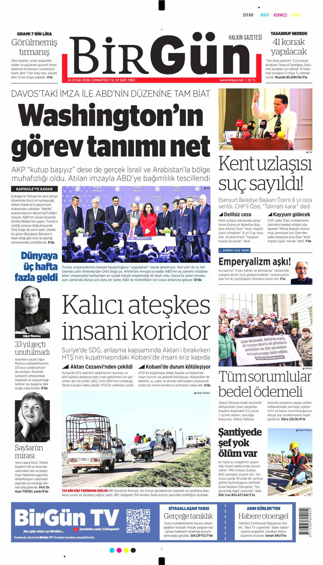 Eski YPG'li vurgunu itiraf etti: ABD'yi böyle soyduk! 24 Ocak 2026 Cumartesi güncel gazete manşetleri 14