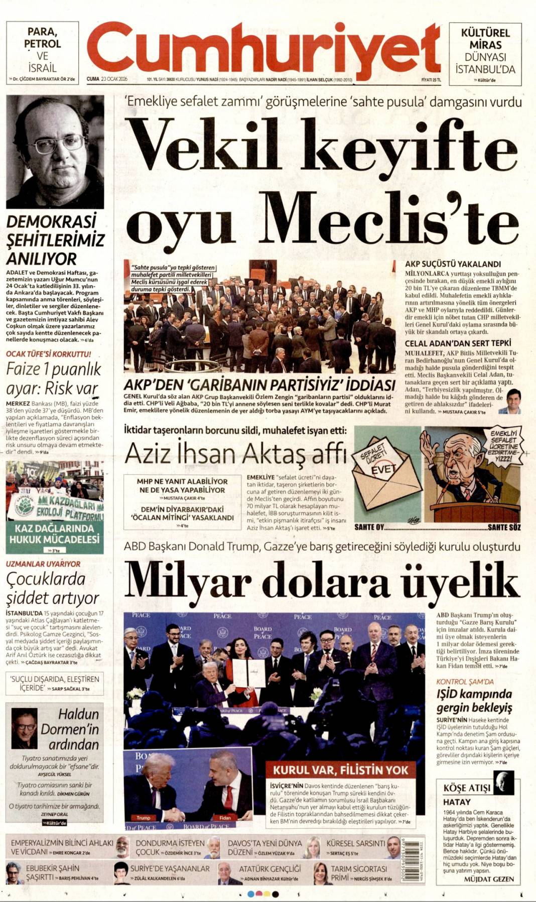 Yeni bir dünya kuruluyor: 23 Ocak 2026 Cuma güncel gazete manşetleri 3