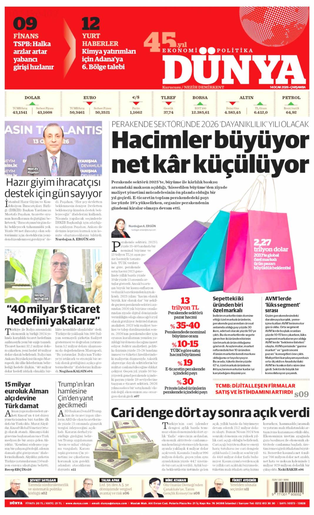 A takımının jetinde uyuşturucu partisi: 14 Ocak 2026 Çarşamba güncel gazete manşetleri 10