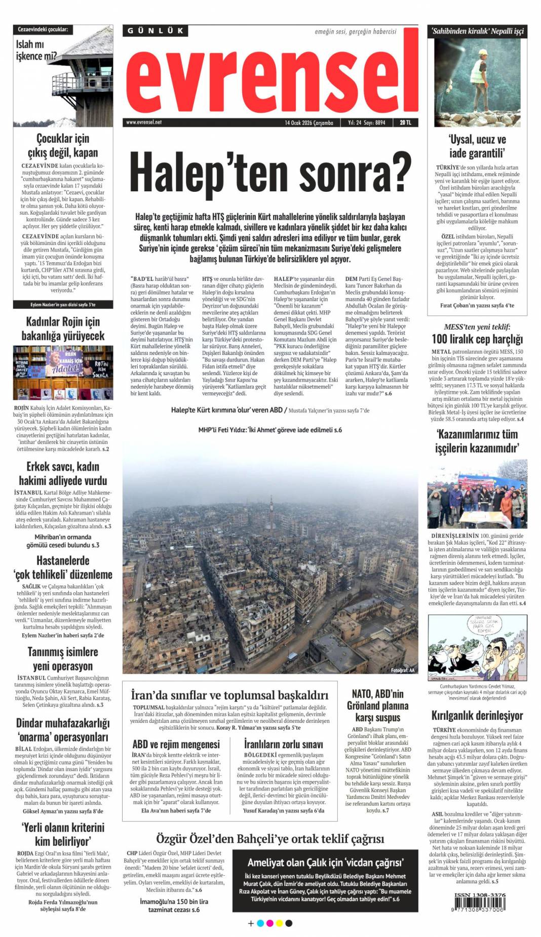 A takımının jetinde uyuşturucu partisi: 14 Ocak 2026 Çarşamba güncel gazete manşetleri 11