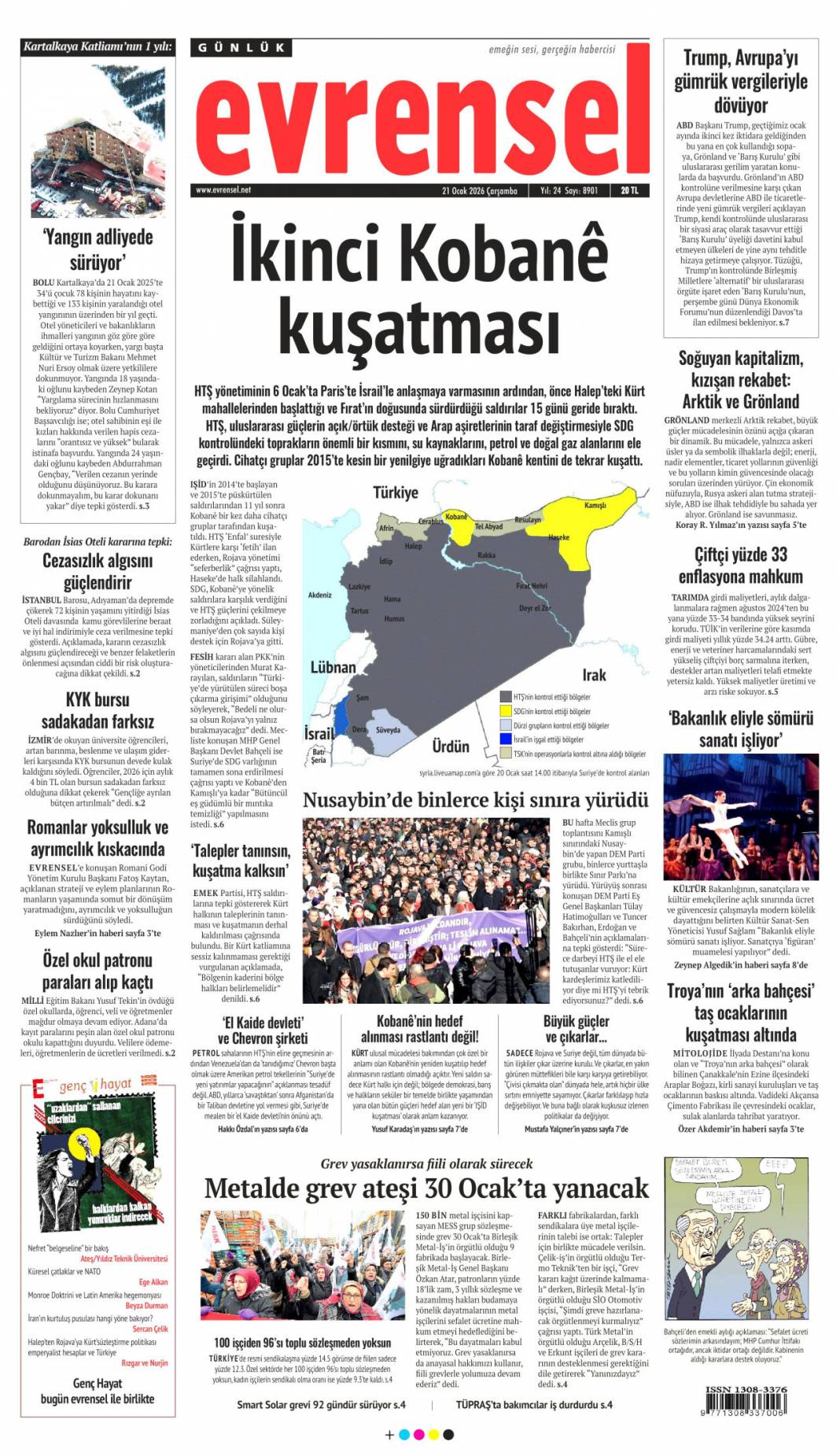 Suriye'de terör devri kapanıyor! 21 Ocak 2026 Çarşamba güncel gazete manşetleri 19