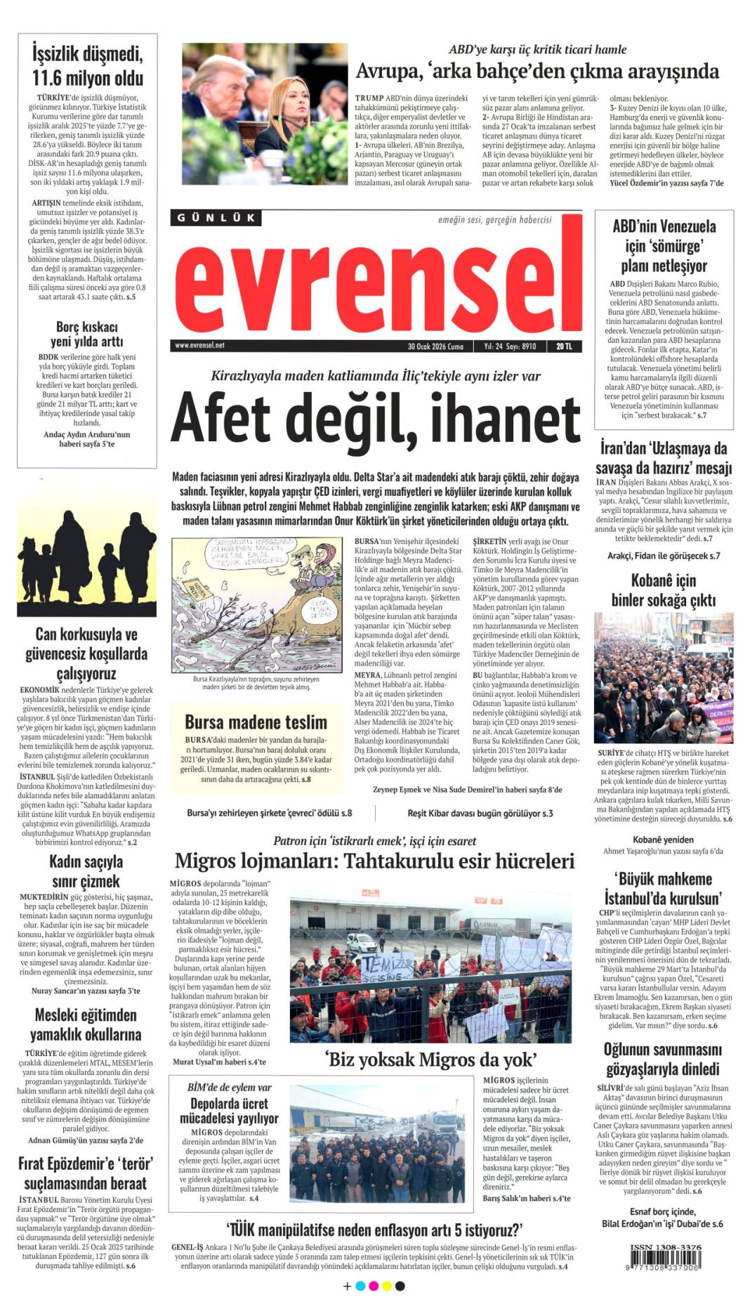 Asra Türk dünyasının mührünü vuracağız! 30 Ocak 2026 Cuma, güncel gazete manşetleri... 15