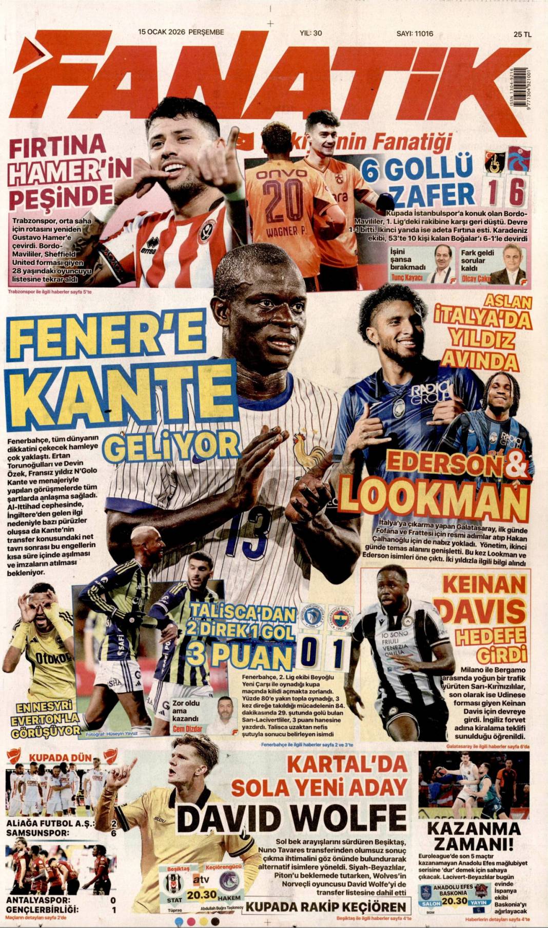 İBB'yi soydular kumarda yediler: 15 Ocak 2026 Perşembe, güncel gazete manşetleri 27