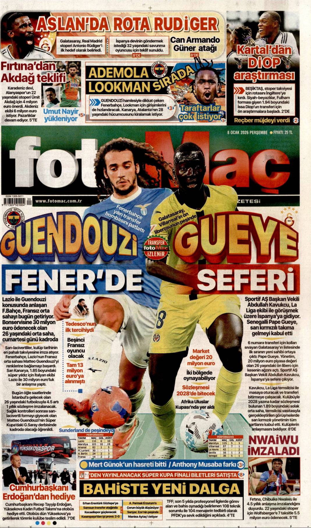 Küresel fırtınadan selametle çıkacağız: 8 Ocak 2026 Perşembe güncel gazete manşetleri 25