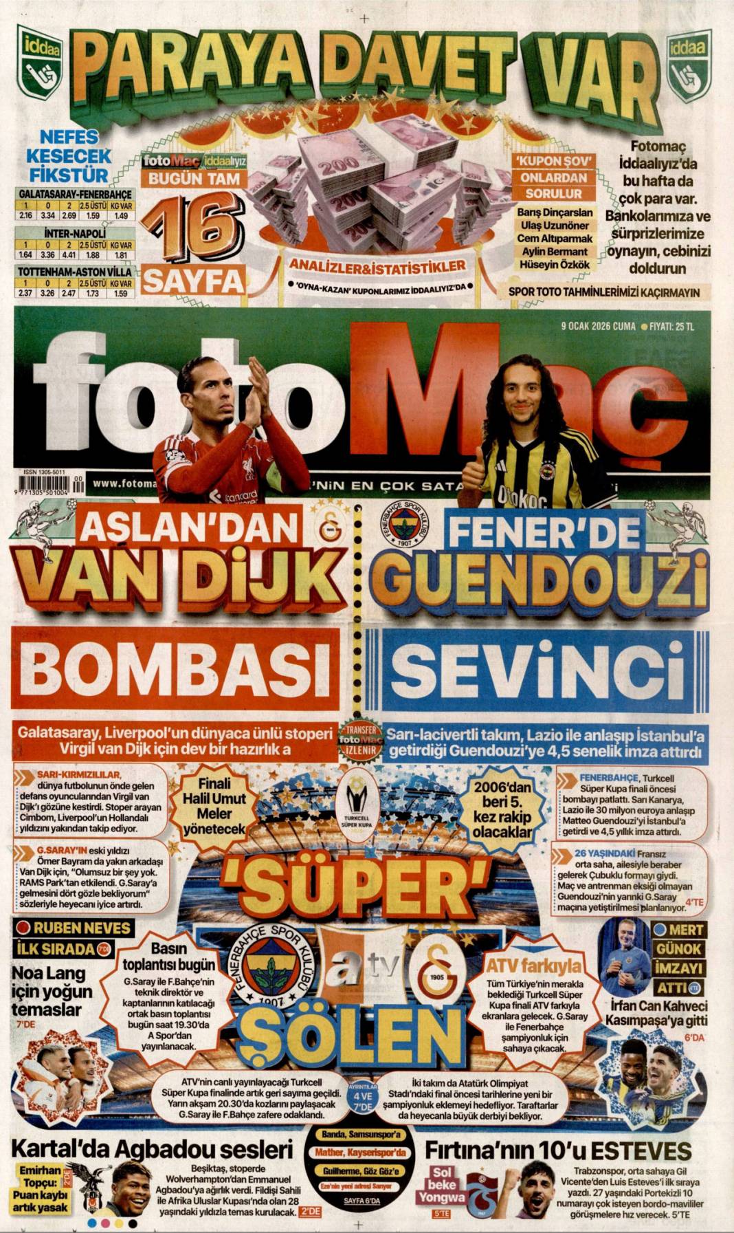 Türkiye havacılıkta küresel üst oluyor: 9 Ocak 2026 Cuma güncel gazete manşetleri 17