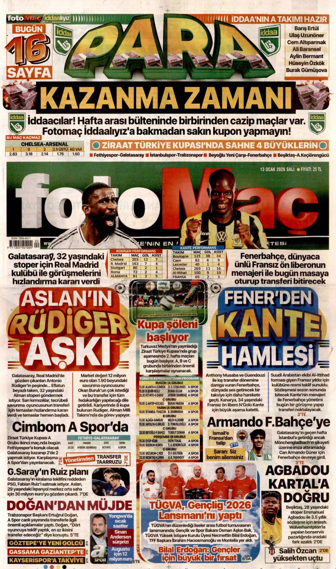 İran'da enformasyon savaşı: 13 Ocak 2026 Salı güncel gazete manşetleri 26