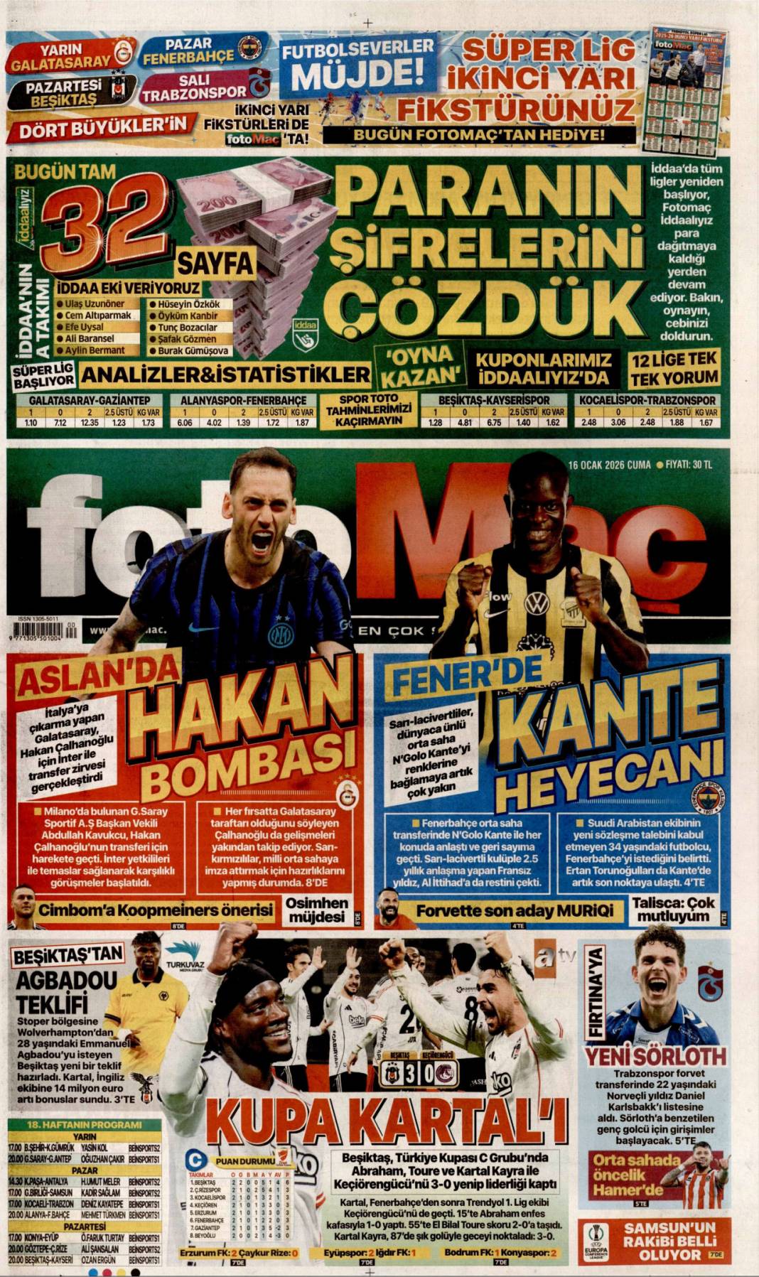 Bağımlılık terör kadar tehlikeli: 16 Ocak 2026 Cuma güncel gazete manşetleri 22