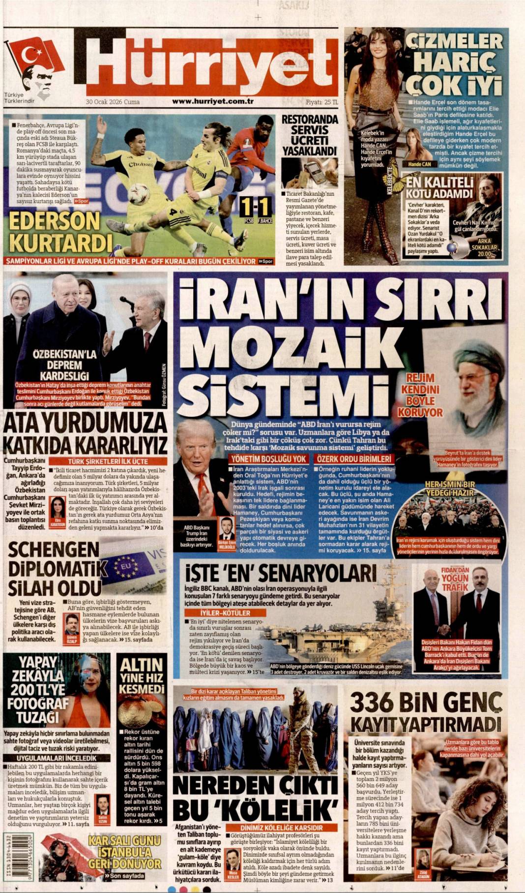 Asra Türk dünyasının mührünü vuracağız! 30 Ocak 2026 Cuma, güncel gazete manşetleri... 2