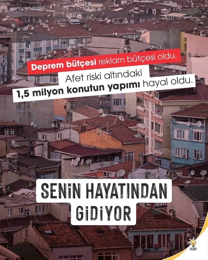 AK Partiden ses getiren İstanbul hamlesi! Şehrin dört bir yanınI pankartlarla donattılar 5